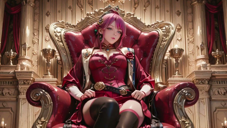 Seraphina Vale: Crimson Throne: Líná korunovace růžovovlasé královny