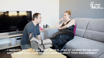 Czech Soles - foot fetish content: Madam Cat và nô lệ chân của cô ấy