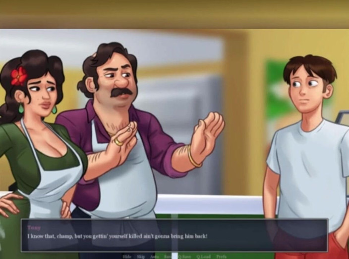 3DXXXTEEN2 Cartoon: Colocando uma pizza no forno de Maria. 3D pornô cartoon sexo