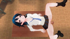 H3DC: 3D hentai dívka to dala do zadku před zkouškou