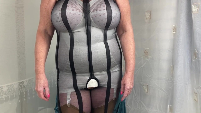 Aunty Sandra vintage girdle queen: Tía Sandra Hacer Y Viejo Corsalette Sexy