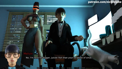 Visual Novels: SexBot 63 - パーティーで先生の背中にザーメン