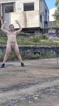 Completely Naked in a Square
