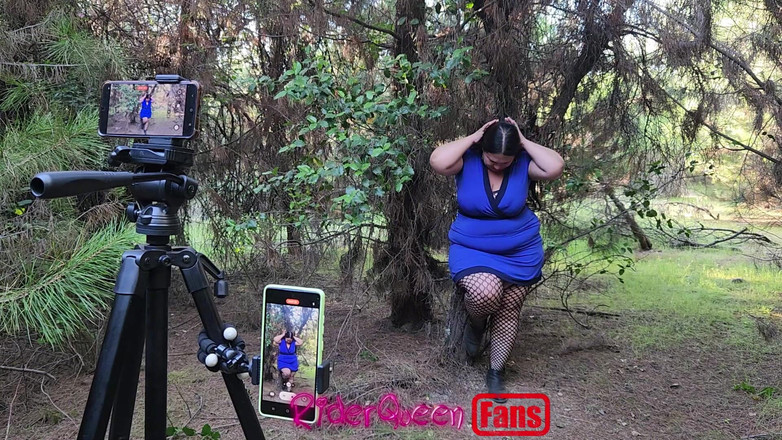 Riderqueen BBW Step Mom Latina Ebony: Riderqueen Alone, На відкритому повітрі, Відео для фанатів