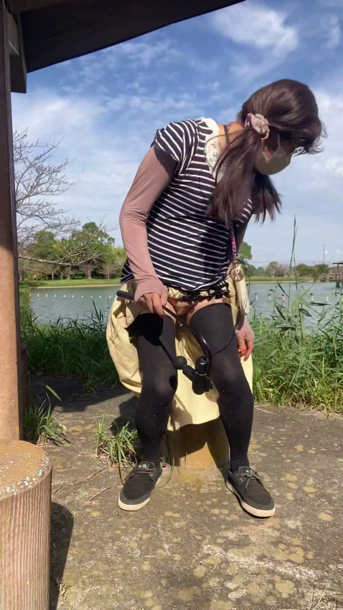 megu2002: No. 329 Tucked Pussy Exposure Walk 1