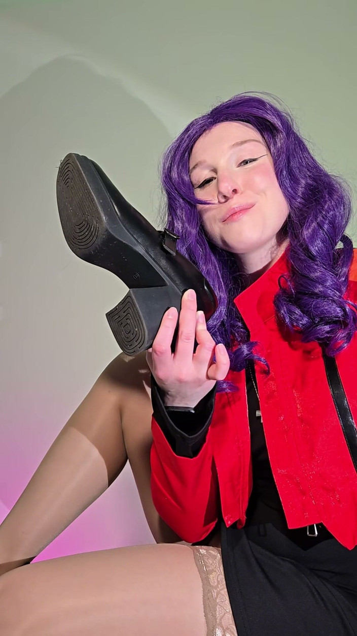 Alice Klay: Katsuragi Misato Pleasing Dick with Her Feet Covered in Cum