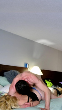 She’s Takes It on All Fours and End up Dangling off Bed, Struggle to Put It in Her Ass at End