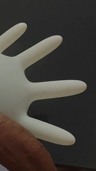 Monster Cock Spraying a Masturbation Glove.