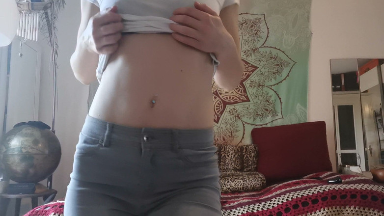 Miss Flora: Just Showing off My Strapon Abs