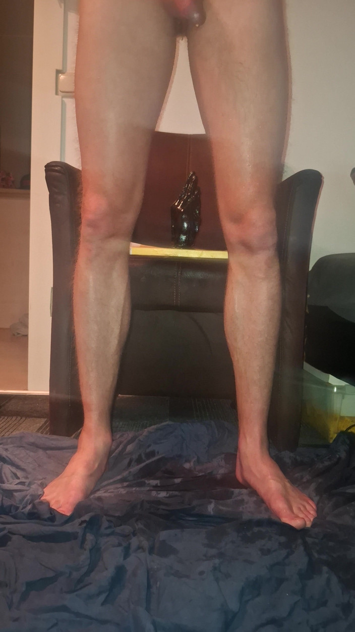 NoFace Twink X: Solo Gay Twink Anal Dildo - Extreme Pissing Orgasms