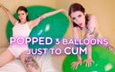 Stacy Moon: Drei ballons geknallt, nur um einen orgasmus zu haben