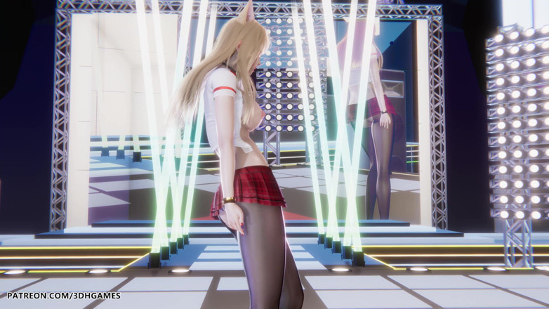 3D-Hentai Games: I Ren - Butt - Ahri Sexy Striptýz