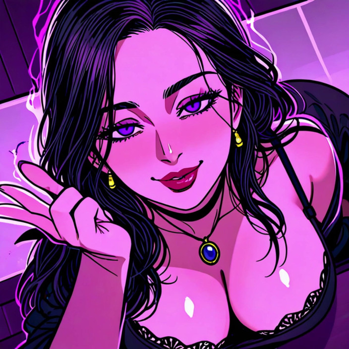 AI Porn: जंगली बैंगनी लपटें चुड़ैल कार्टून पोर्न