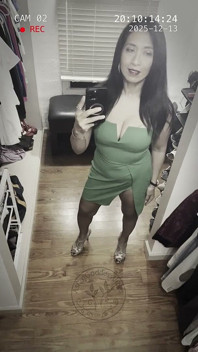 Kleedkamer cam die groene jurk