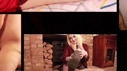 British Teens: Studentă britanică sexy de 18 ani linge spermă