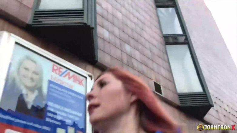 John Tron X: Johntronx - Gorgeous Redhead Babe Gets Pummeled in POV