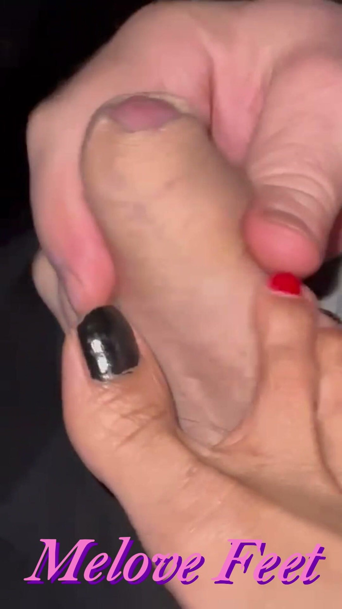 Naelor: Stepdaddy Cums on Melove Sexy Small Feet