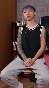 No.ksgh06 Climax Labs Ep.45 Handsome Male Model with Tattooed Arms and Prostate Incontinence. Ep.1-5
