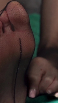 Stroke for My Pretty Stocking-clad Soles, Foot Bitch