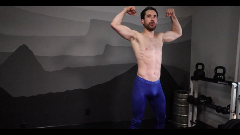 Jay Stroke: Post Workout Strip and Flex and Show off Then Get...