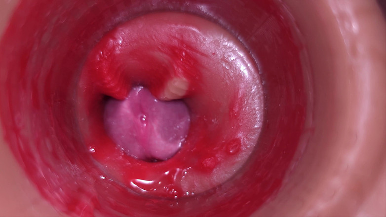 Creme sperm: Super klaarkomen in de vagina. Uitstekende interne camera. 4k