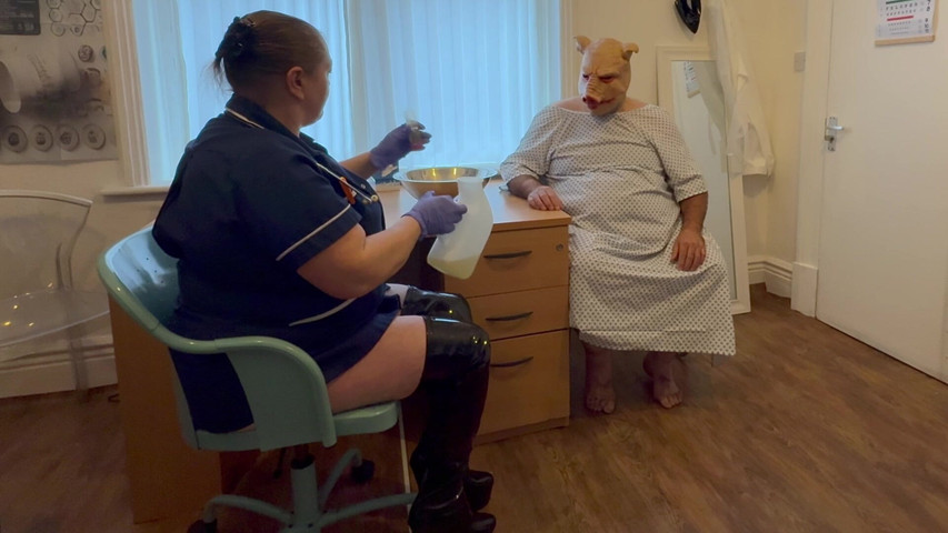 Matron Satana and Patient Piggy (Aa experiences ltd)