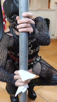 Mop in the Ass of Sissy Katryn to Punish Her Negligence