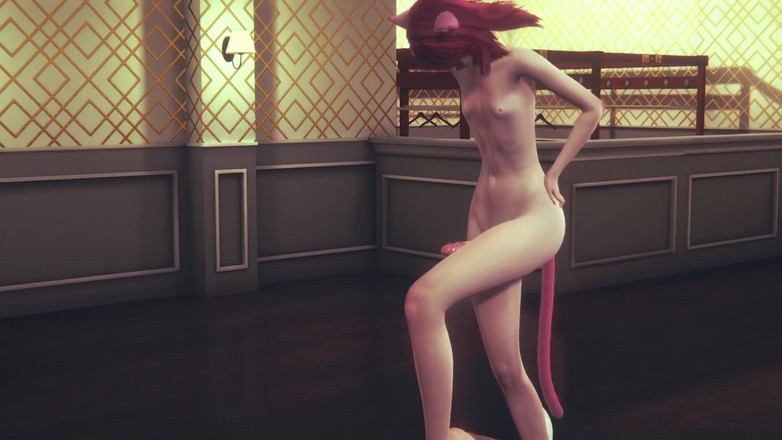 Yaoitube: Yaoi Femboy - Erito Footjobs Catboy Dan Membuatkannya Pancut