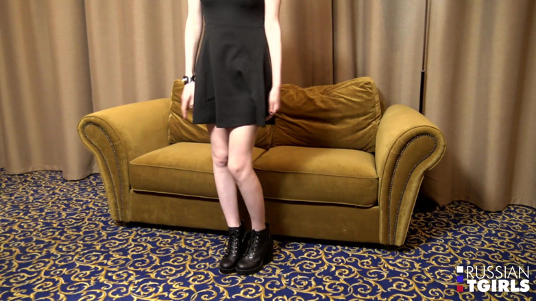 Russian Tgirls: Russian Redhead Lalola Busts a Nut