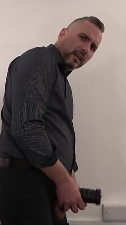 Teacher Uses Masturbator and Gives JOI (English Leather Master)