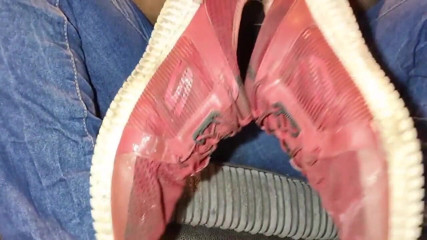 Simp to my ebony feet: my filthy old trainers