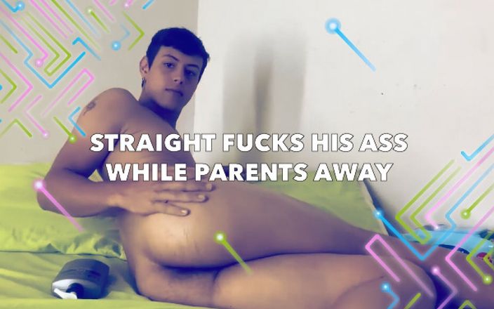 Evan Perverts: O heterosexuală îi fute curul în timp ce părinții sunt plecați