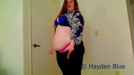 View from below bbw striptease