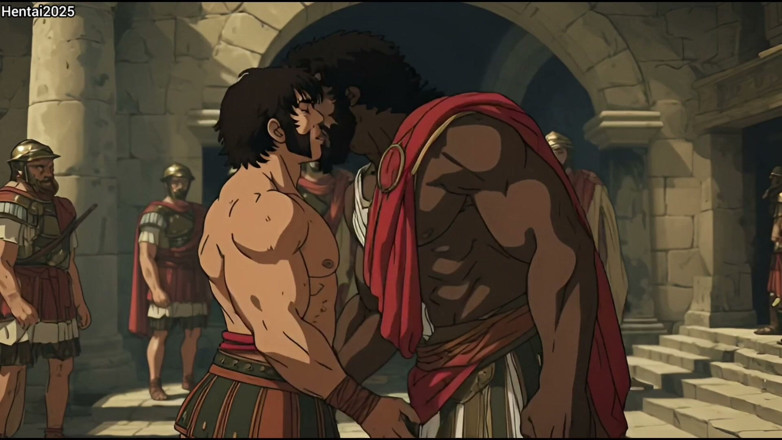 Hentai2025: Ai Generated Short Story Interracial Between Roman Soldier and Gladiator...
