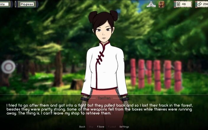 LoveSkySan69Real: Наруто - Тренер Кунуити [v0.13], часть 15 Tenten в огне loveskysan69