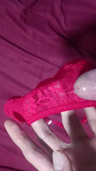 Jerking off with My Friend's Thong