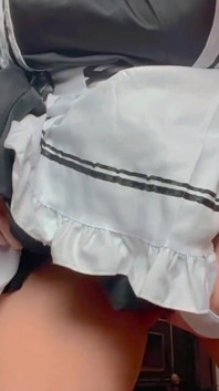 Girl in Maid Outfit Squirting Four Times