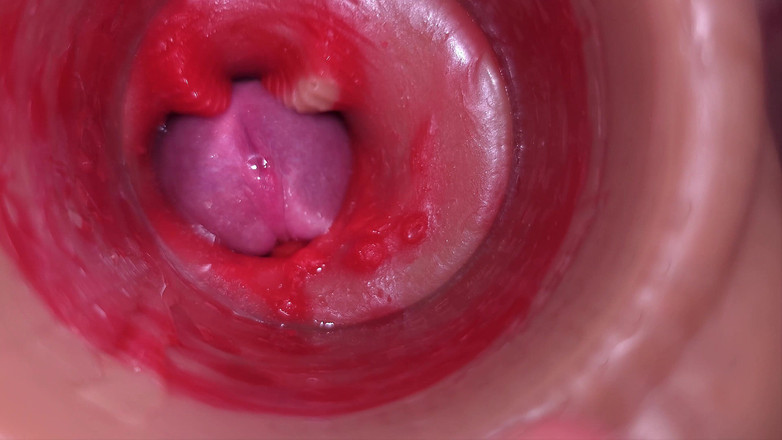 Creme sperm: 질에 쩌는 정액. 우수한 내부 카메라. 4K