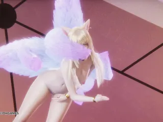 3D-Hentai Games: [mmd] Apink - Dumhdurum Ahri Sexy Naked Dance League of Legends...