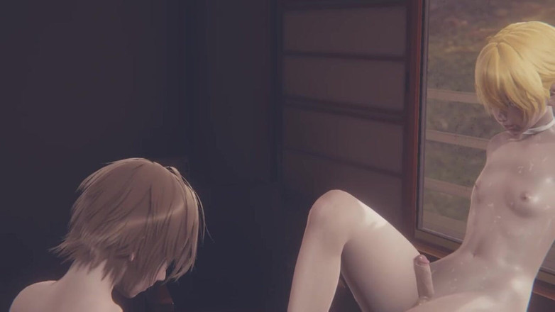 Yaoitube: Yaoi Femboy - Cole sega con i piedi al femboy