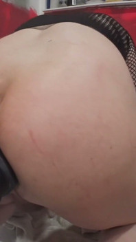 Goth Femboy Butt Fucking Huge Dildo