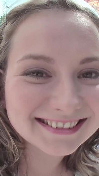 Dirty teen slut masturbates for the stranger