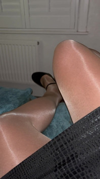 Shiny Glossy Tights and Heels