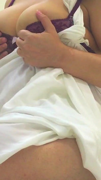 Busty Blonde MILF Masturbates Until She Cums in a Hotel