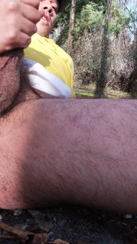 Moaning Loud and Cumming Hard in the Forest - Sweaty Hairy Jock Verbal JOI (part 3)