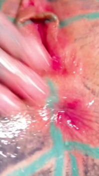 Solo tattoo girl anal masturbacja - self assfuck