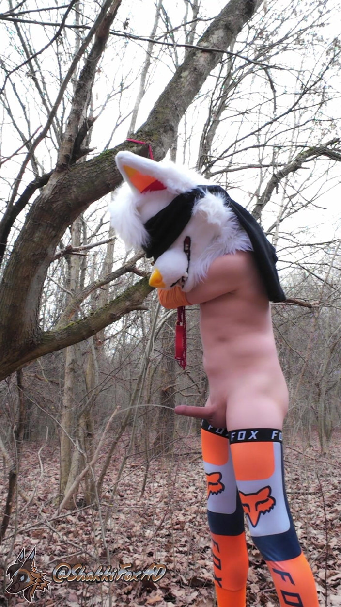ShakkiFoxAD: Joven bondaged twink mear en el bosque
