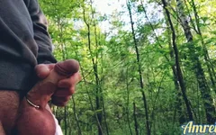 Need a Place to Cum! Part 8. Walk, Piss, Jerk off, Orgasm and Cum in the Big Forest