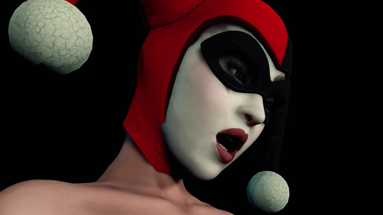 3DHentaiBeauties: Harley Quinn en pantimedias trabajando con el pie