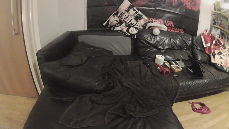 B A Bear: Fat Santa Dildos His Big Hole